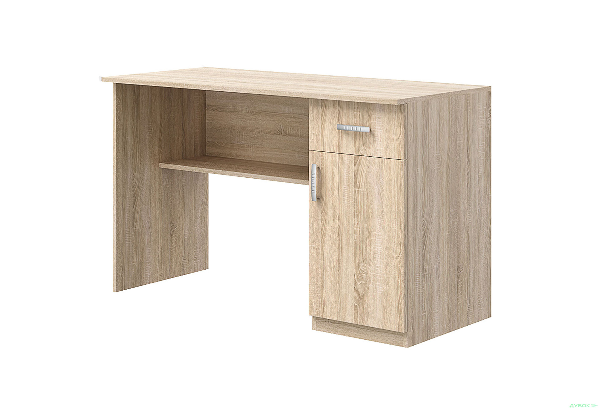 Стіл письмовий Київський стандарт Е5 СМ 120x60 см з тумбою і шухлядою дуб сонома збірка права - Зображення 1 Зображення 1 - Стіл письмовий Київський стандарт Е5 СМ 120x60 см з тумбою і шухлядою дуб сонома збірка права