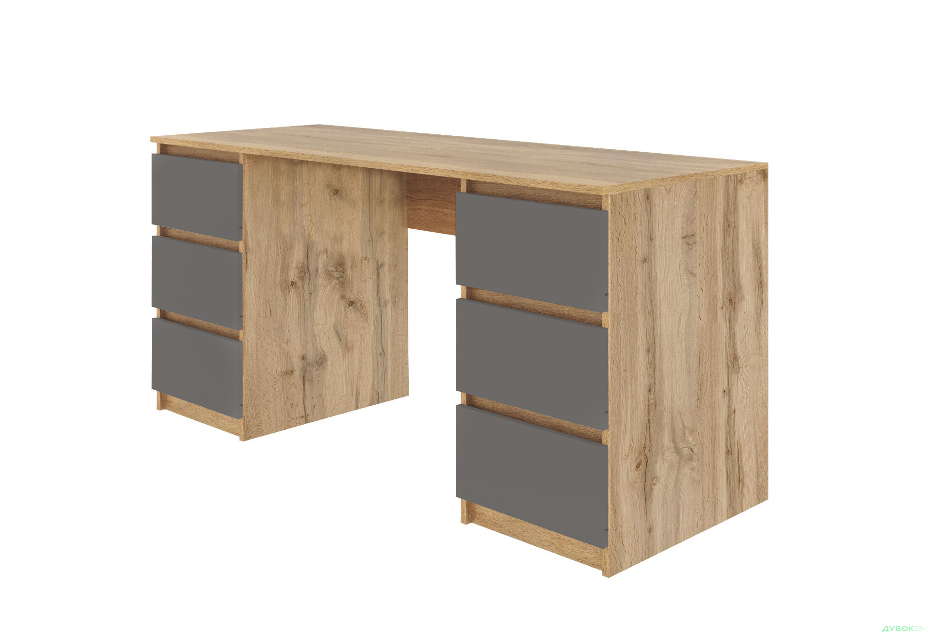 Зображення 1 - Стіл письмовий Moreli Т228 158x60 см з шухлядами, дуб аппалачі / антрацит