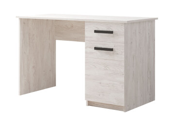 Стіл письмовий Kredens furniture СК-2 115x55 см з тумбою і шухлядою аляска сіра