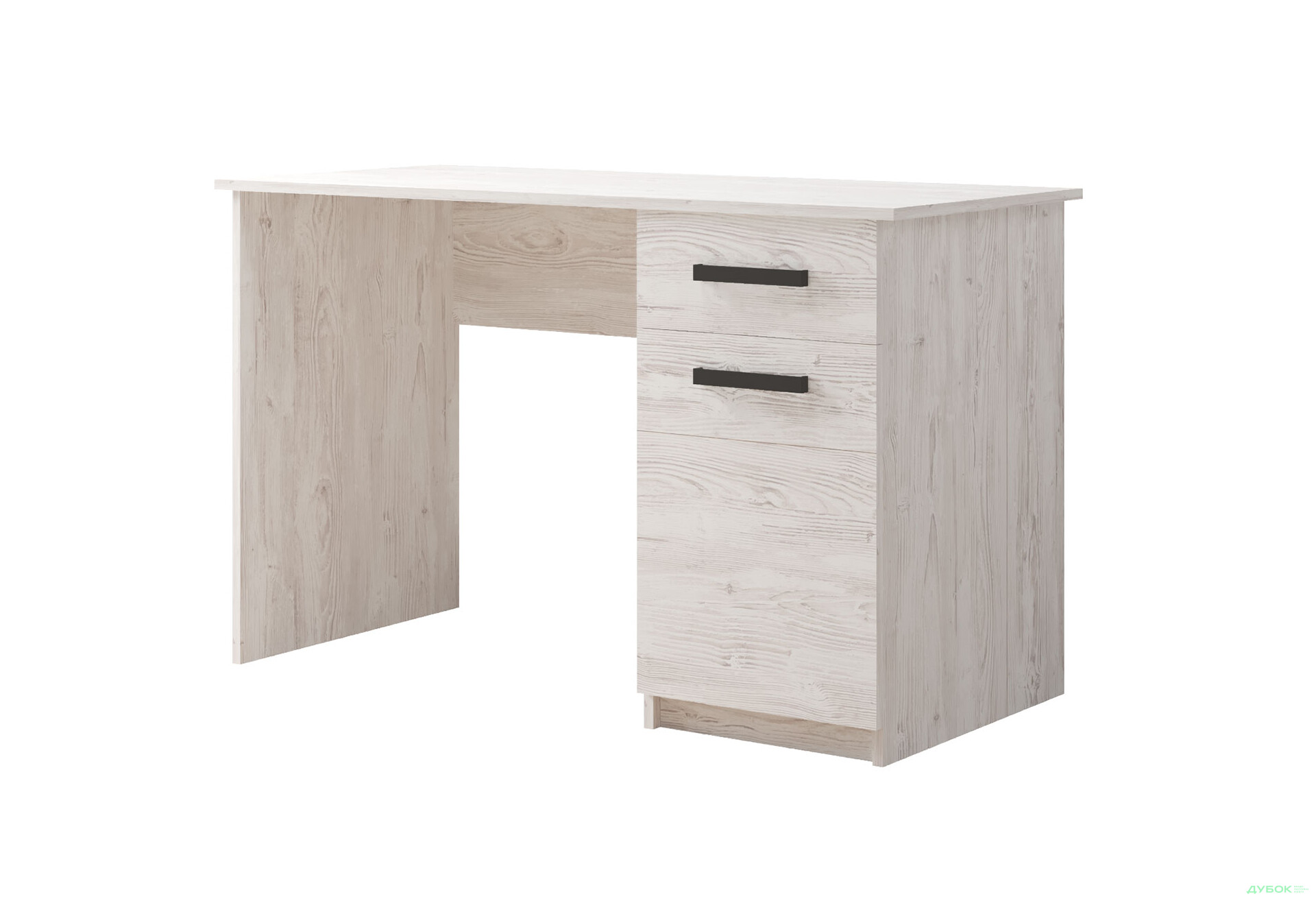 Изображение 1 - Стол письменный Креденс Фениче СК-2 115x55 см с тумбой и ящиком аляска серая