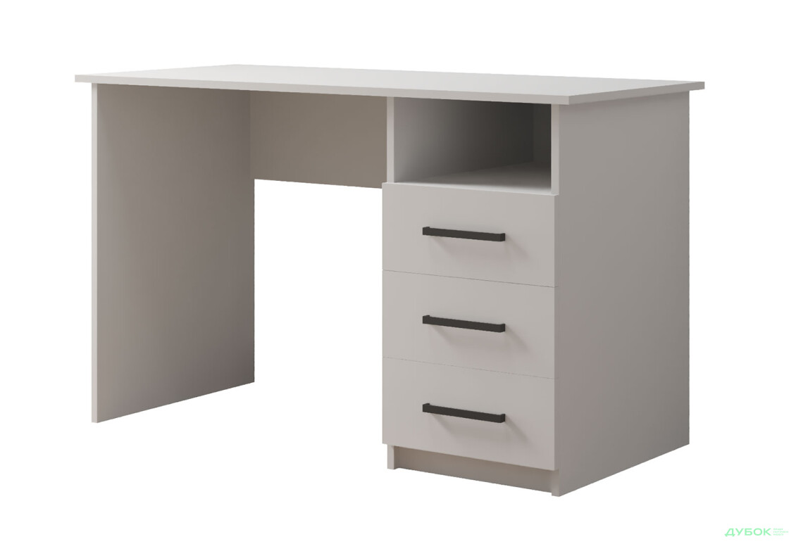 Зображення 5 - Стіл письмовий Kredens furniture СК-3 115x55 см з шухлядами аляска біла