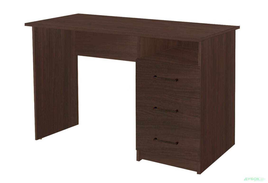 Стіл письмовий Kredens furniture СК-3 115x55 см з шухлядами венге