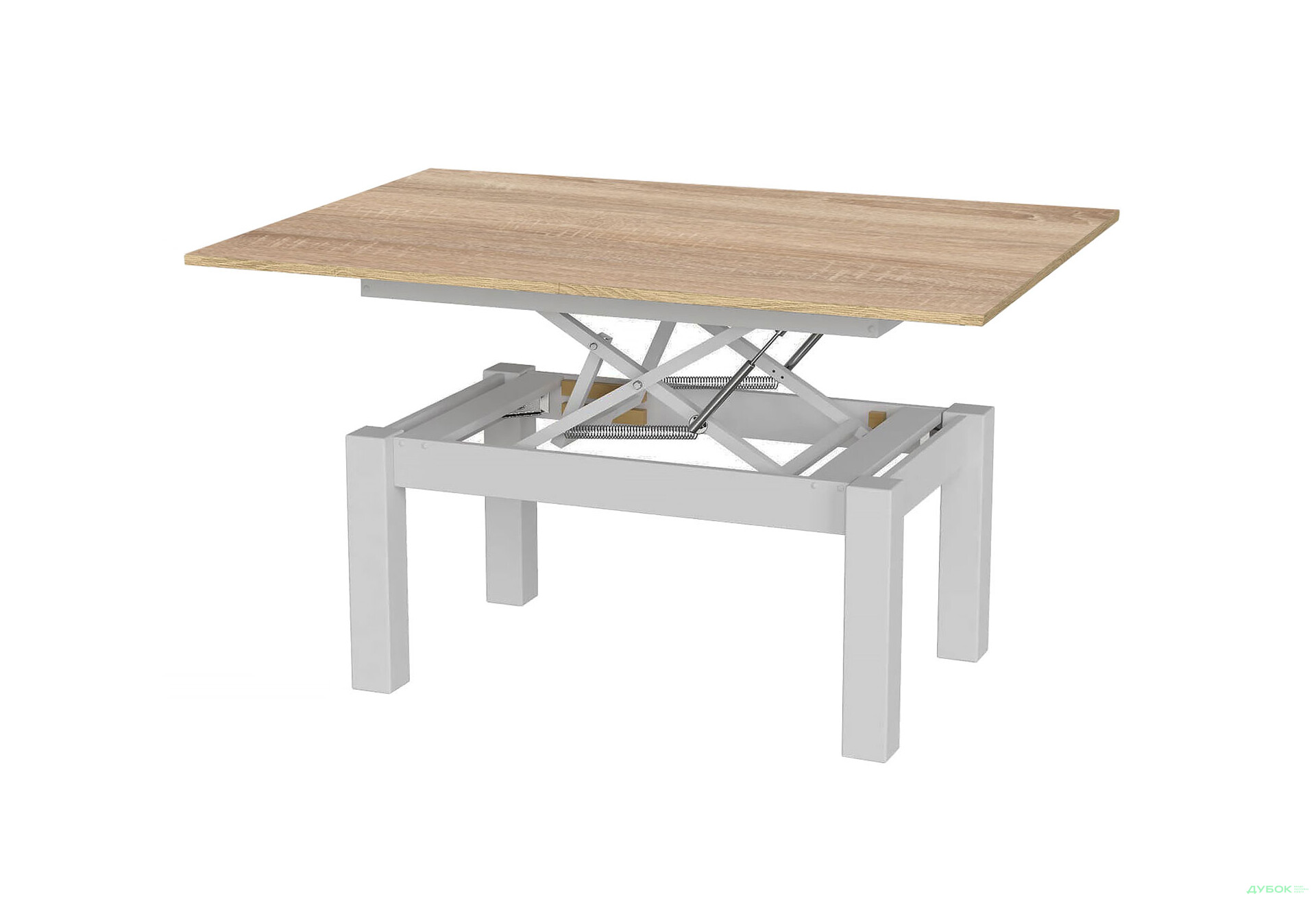 Изображение 1 - Стол-трансформер Art In Head Би-флай 120x90 см дуб сонома / белый