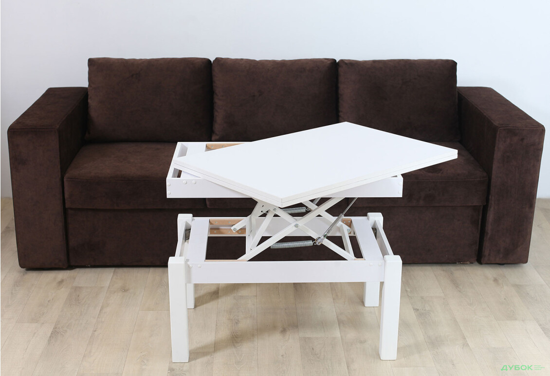 Изображение 8 - Стол-трансформер Art In Head Би-флай 120x90 см белый бриллиант