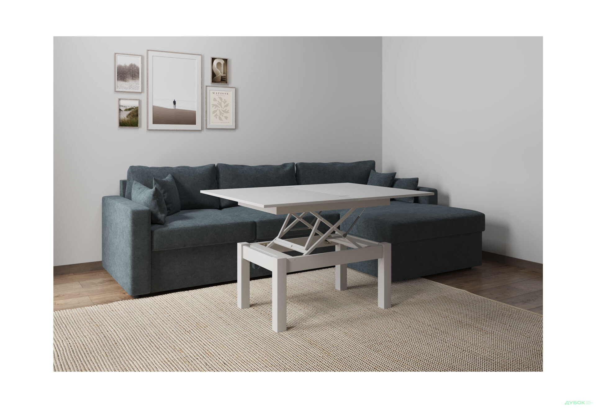 Изображение 6 - Стол-трансформер Art In Head Би-флай 120x90 см белый бриллиант