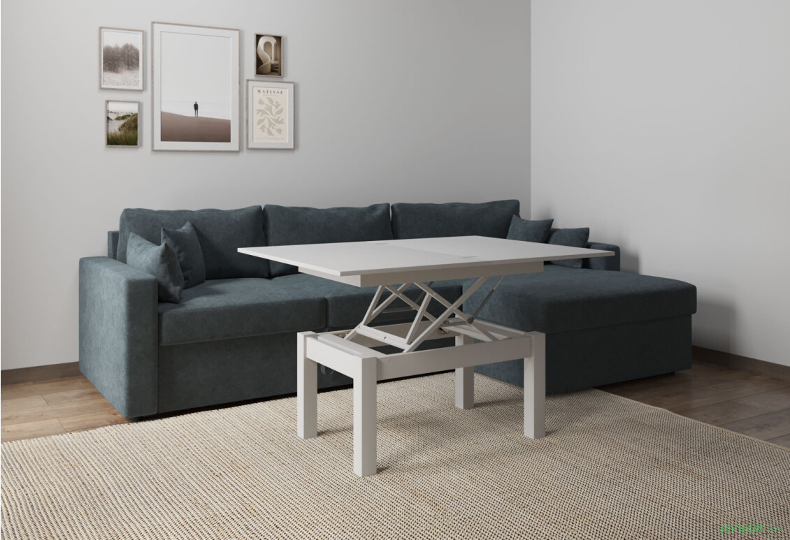 Изображение 6 - Стол-трансформер Art In Head Би-флай 120x90 см белый бриллиант