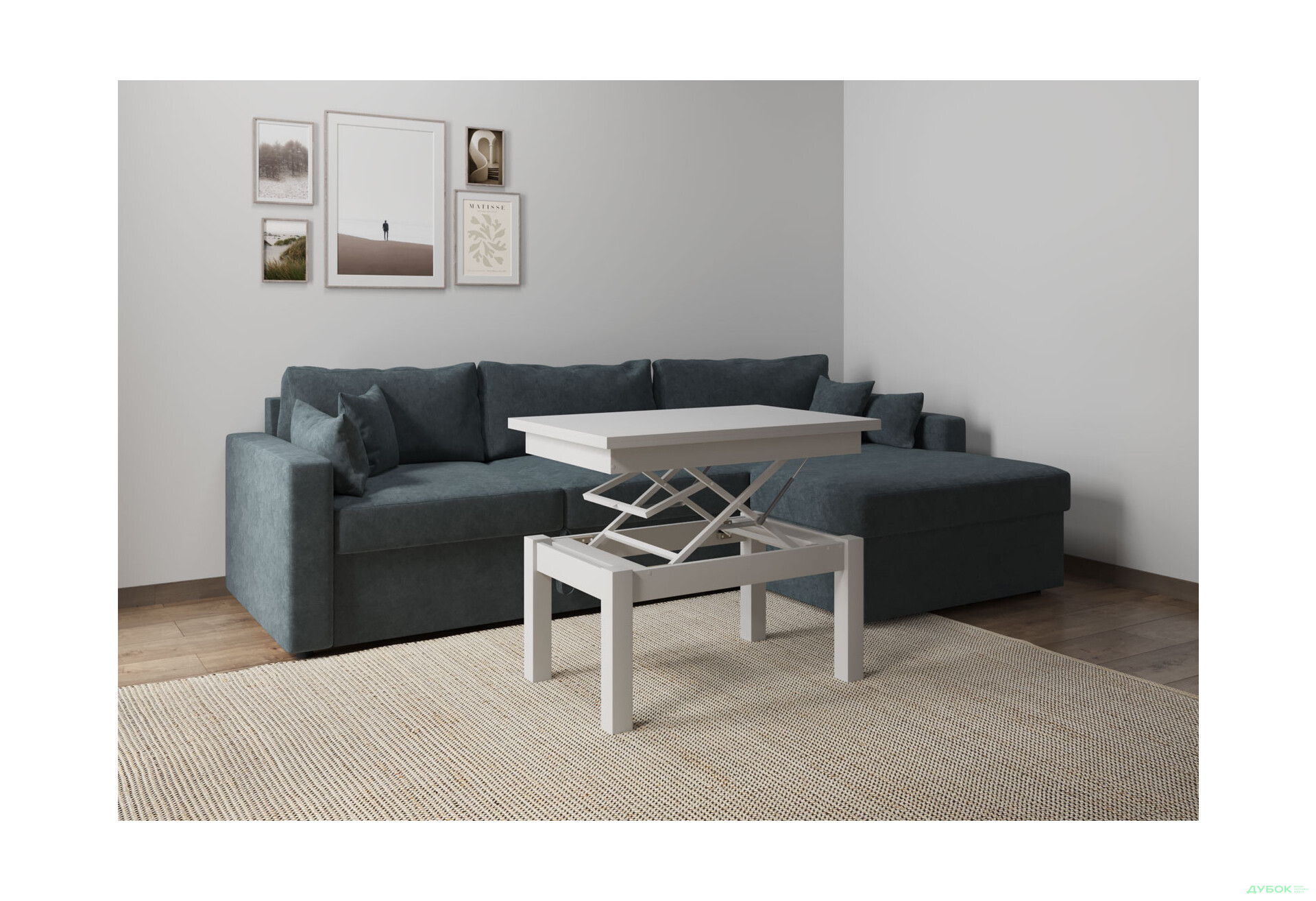 Изображение 5 - Стол-трансформер Art In Head Би-флай 120x90 см белый бриллиант