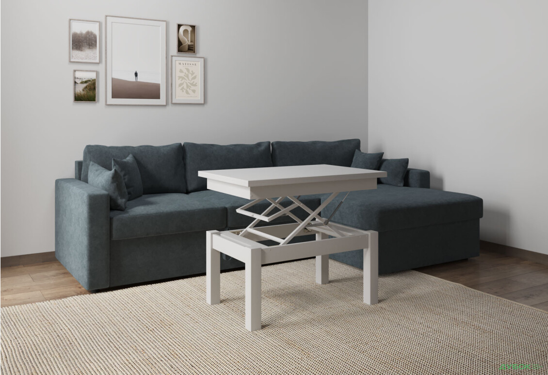 Изображение 5 - Стол-трансформер Art In Head Би-флай 120x90 см белый бриллиант