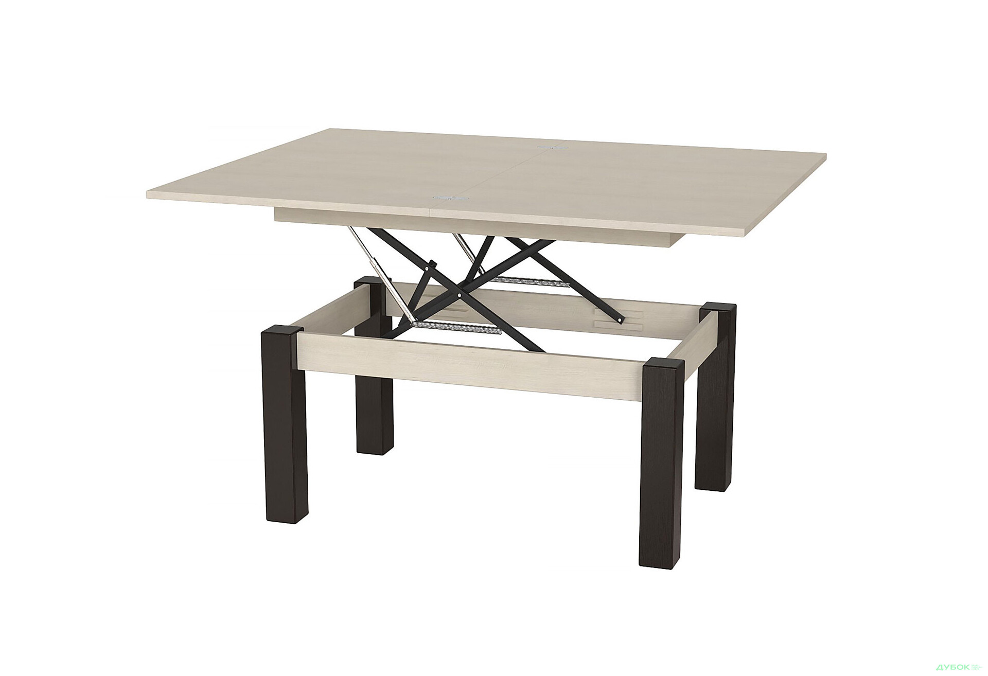 Изображение 1 - Стол-трансформер Art In Head Би-флай 120x90 см гикори рокфорд светлый / венге