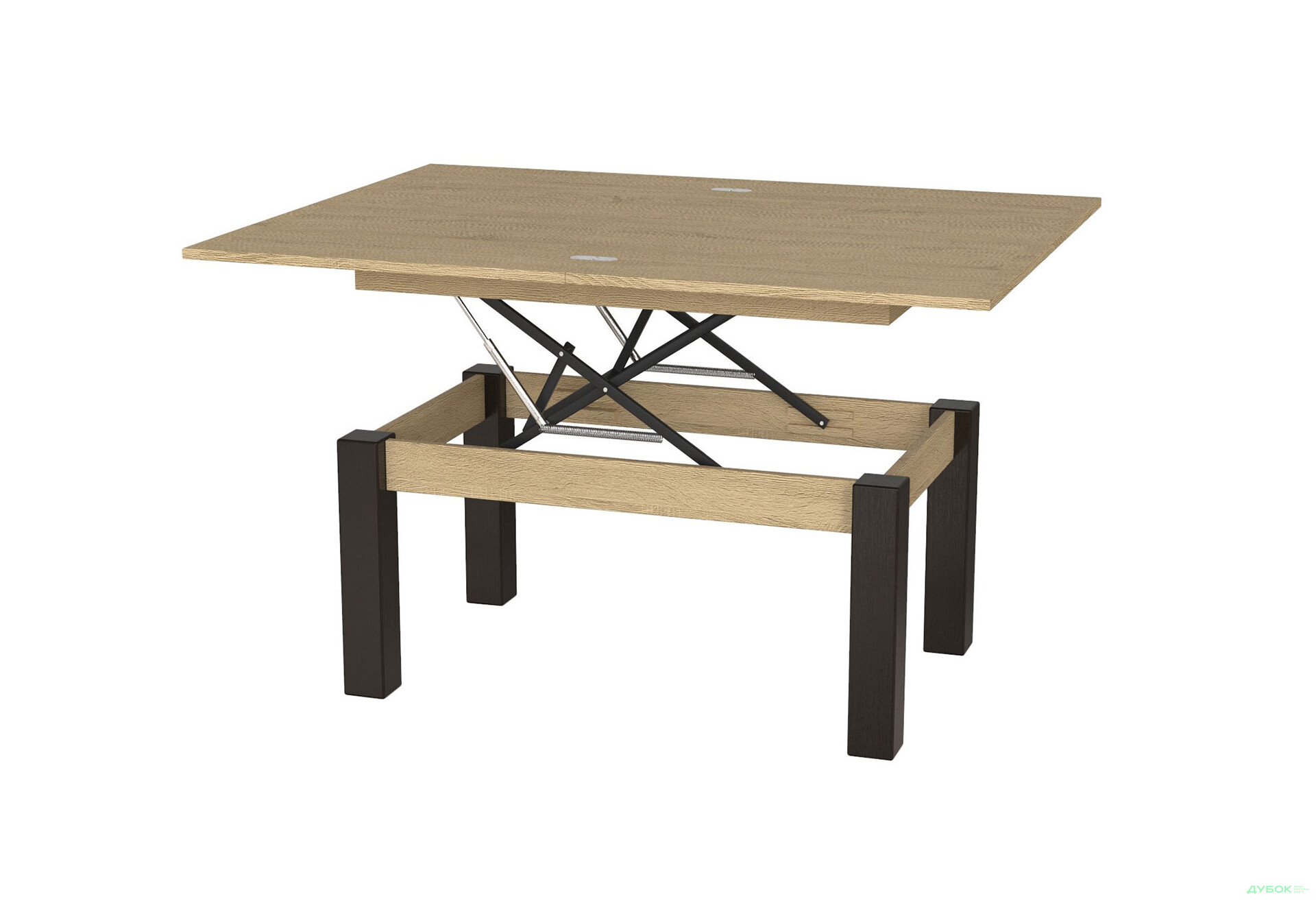 Изображение 1 - Стол-трансформер Art In Head Би-флай 120x90 см дуб експрессив песочный / венге