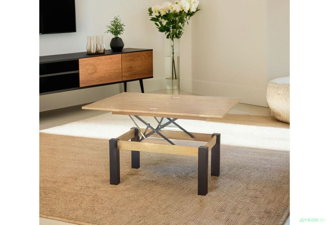 Изображение 2 - Стол-трансформер Art In Head Би-флай 120x90 см дуб експрессив песочный / венге