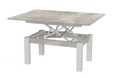 Стол-трансформер Art In Head Би-флай 120x90 см ателье светлый / белый