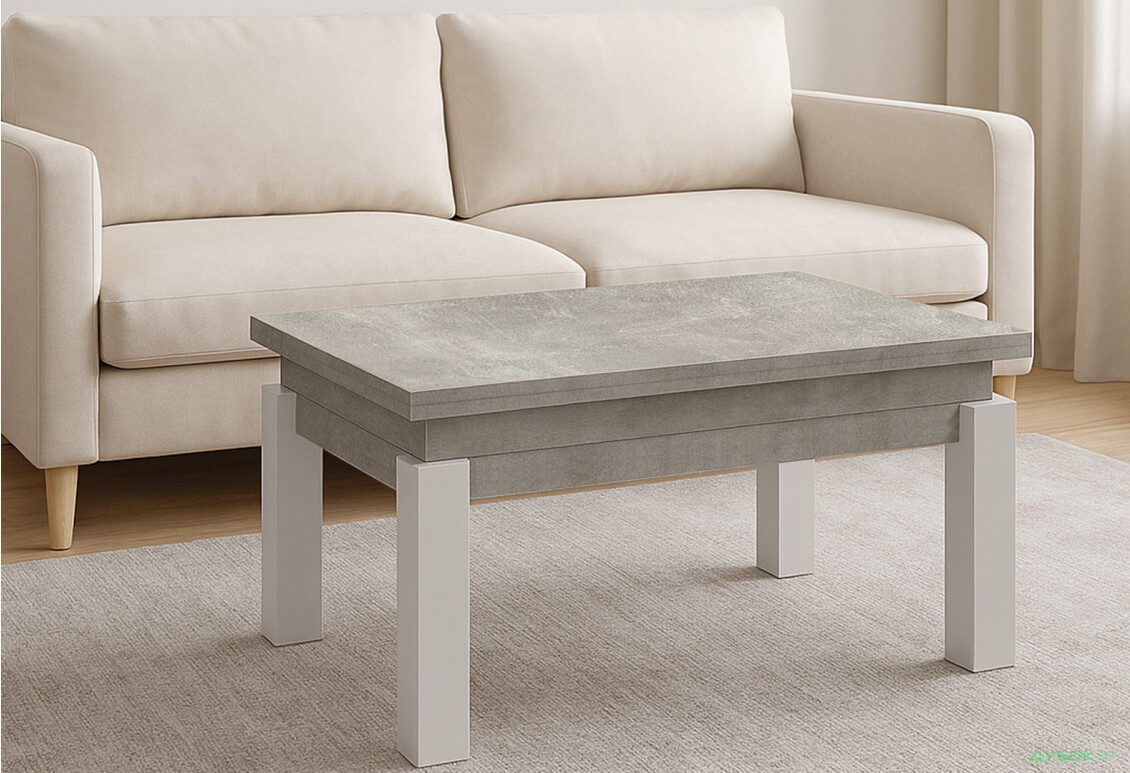 Изображение 4 - Стол-трансформер Art In Head Би-флай 120x90 см ателье светлый / белый