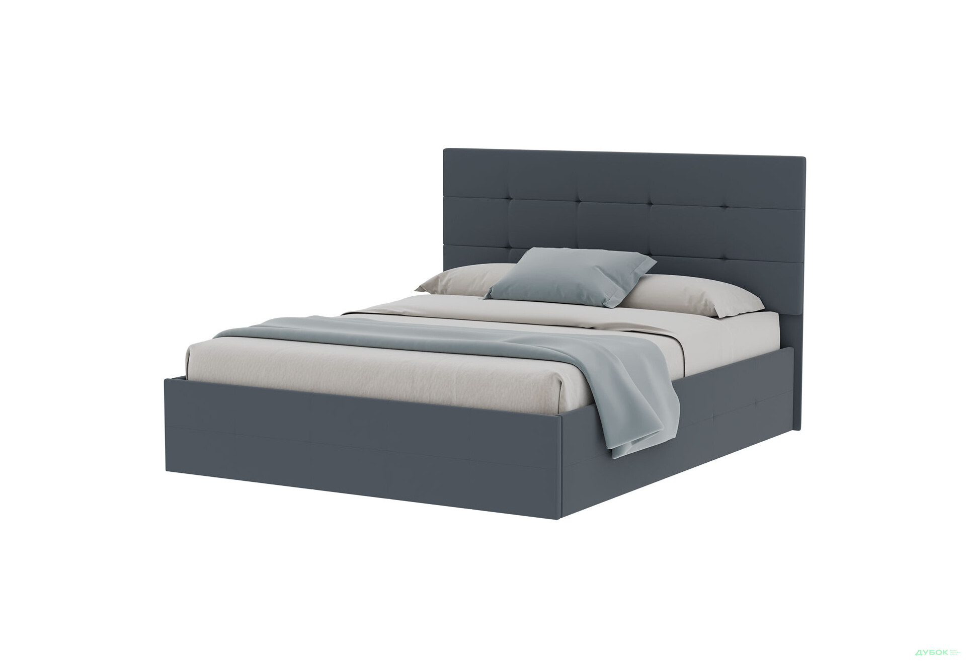 Зображення 1 - Ліжко-подіум MiroMark Bristol / Брістоль 160x200, антрацит велюр