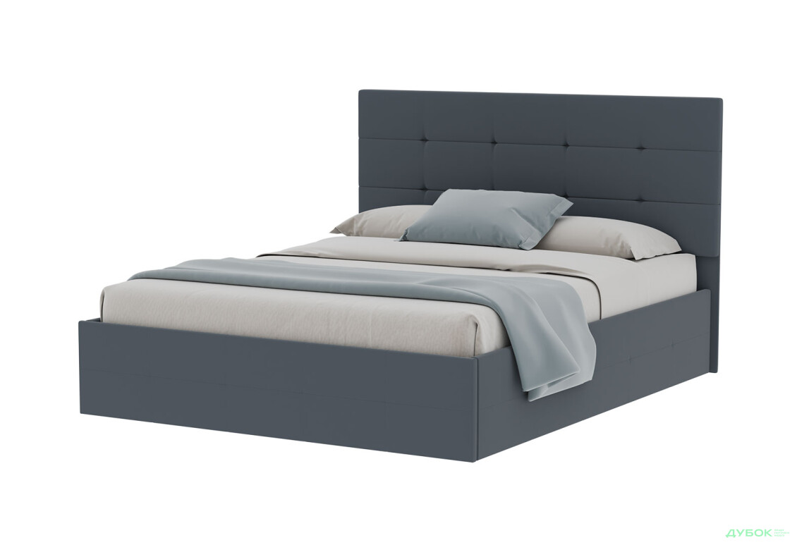 Ліжко-подіум MiroMark Bristol / Брістоль 160x200, антрацит велюр