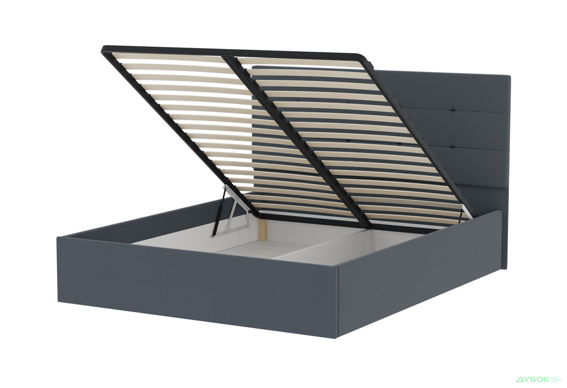 Зображення 5 - Ліжко-подіум MiroMark Bristol / Брістоль підйомне з каркасом 160x200, антрацит велюр