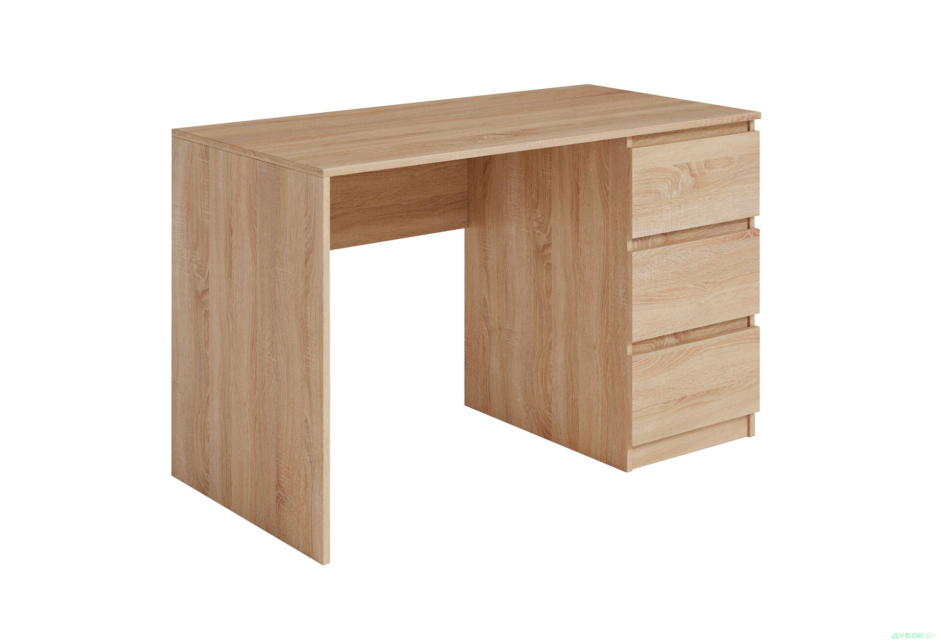 Стіл письмовий Moreli Т224 120x60 см з шухлядами справа, дуб сонома - Зображення 1 Зображення 1 - Стіл письмовий Moreli Т224 120x60 см з шухлядами справа, дуб сонома