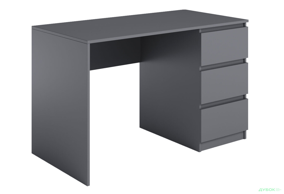 Стол письменный Moreli Т224 120x60 см с ящиками справа, антрацит
