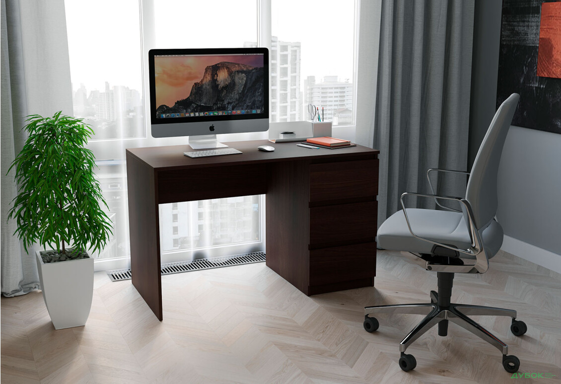 Изображение 2 - Стол письменный Moreli Т224 120x60 см с ящиками справа, венге магия