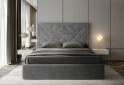 Изображение 5 - Кровать-подиум МироМарк Вива подъёмная с каркасом 180x200, серый велюр