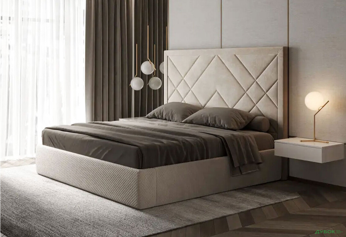 Изображение 6 - Кровать-подиум МироМарк Вива подъёмная с каркасом 180x200, серый велюр