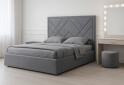 Изображение 2 - Кровать-подиум МироМарк Вива подъёмная с каркасом 180x200, серый велюр