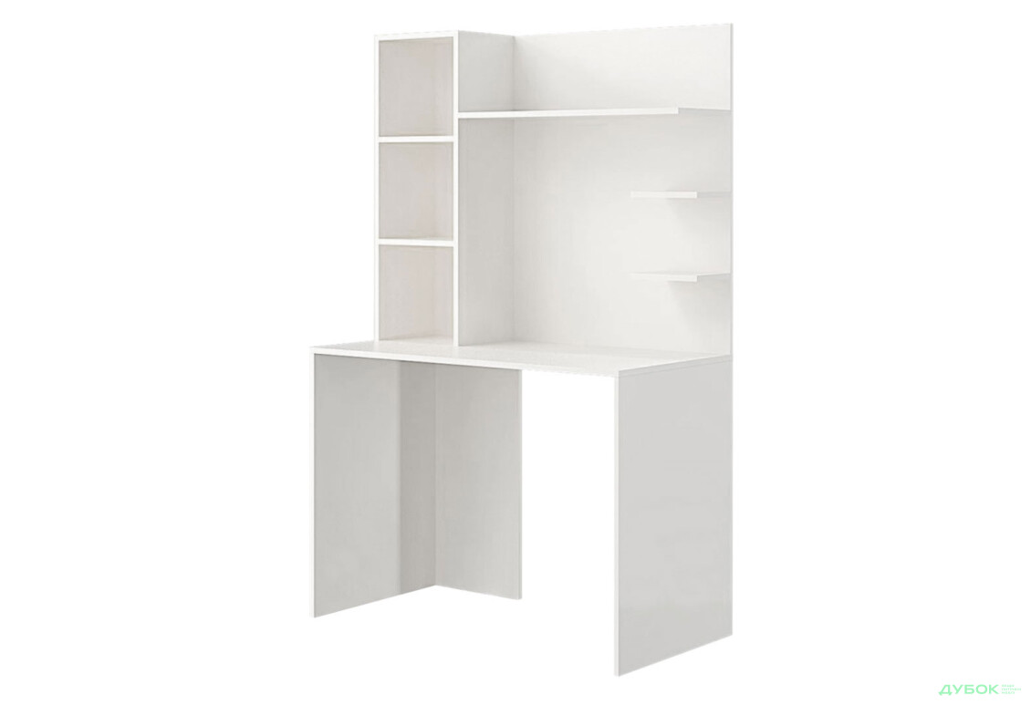 Стіл комп'ютерний Київський стандарт КС-03 100x60 см з надставкою німфеа альба збірка ліва - Зображення 1 Зображення 1 - Стіл комп'ютерний Київський стандарт КС-03 100x60 см з надставкою німфеа альба збірка ліва