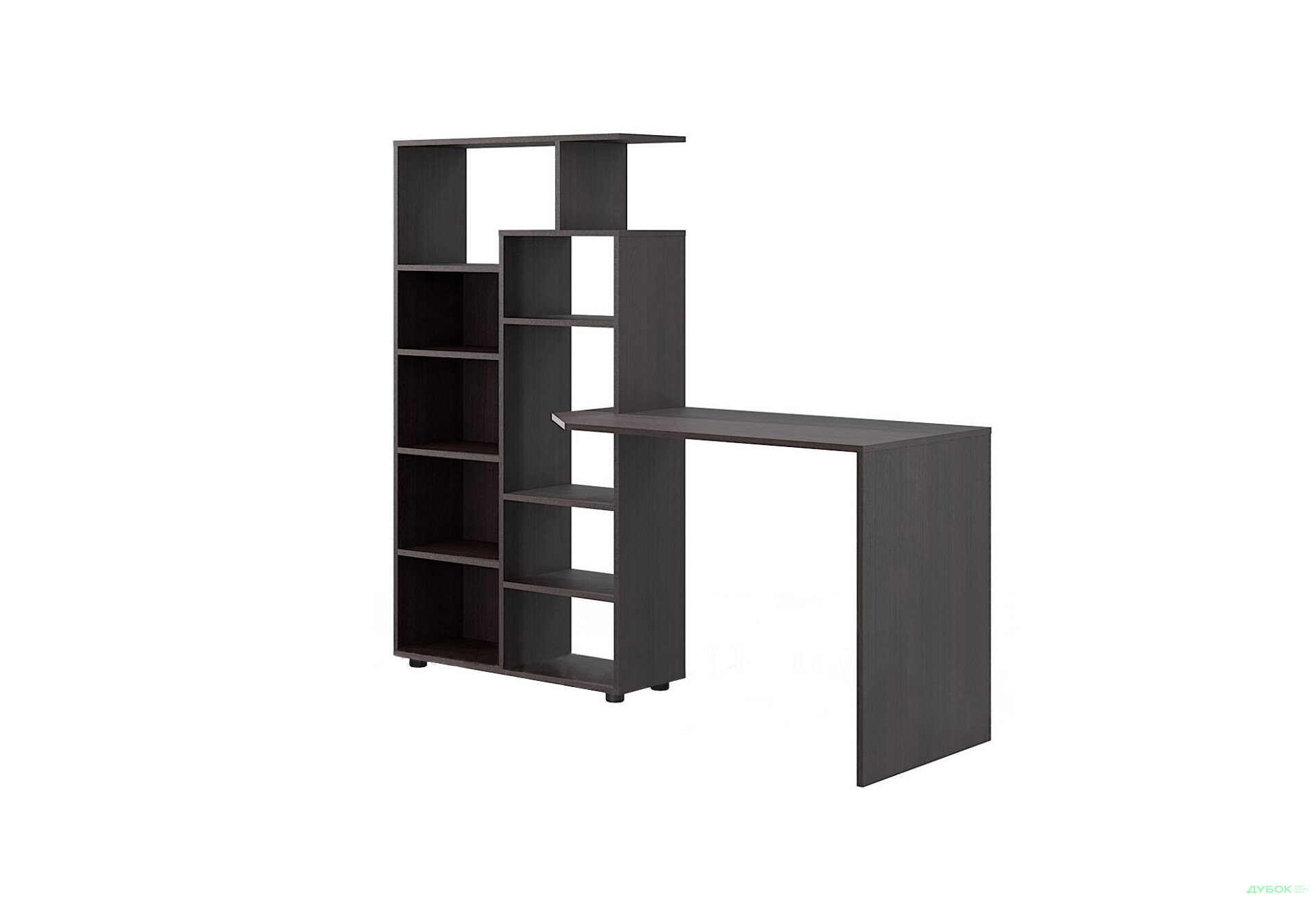 Изображение 1 - Стол компьютерный Киевский стандарт КС-08 171x60 см со стеллажом Цвет корпуса: венге, сборка левая