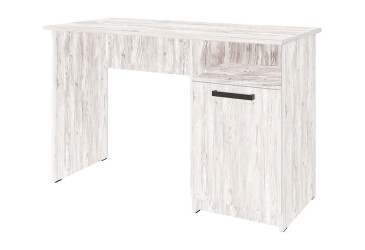 Стіл письмовий Kredens furniture СК-1 115x55 см з тумбою аляска сіра