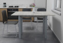Фото 5 - Стол обеденный Неман Юк 88x58 см розкладний бетон, ножки серый