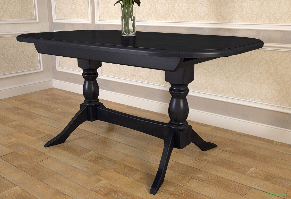 Зображення 2 - Стіл обідній Arbor Drev Престиж (2 вставки) 160x90 см розкладний, венге