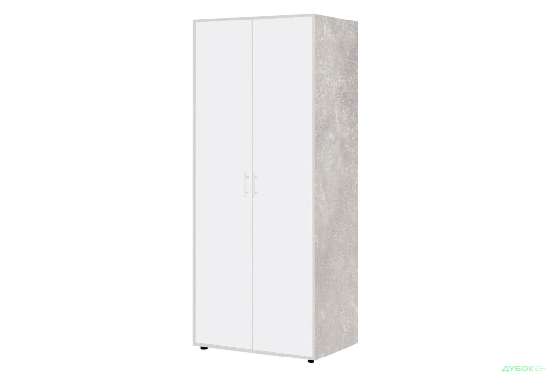 Шафа Київський стандарт КС 2-дверна 80 см бетон / німфеа альба