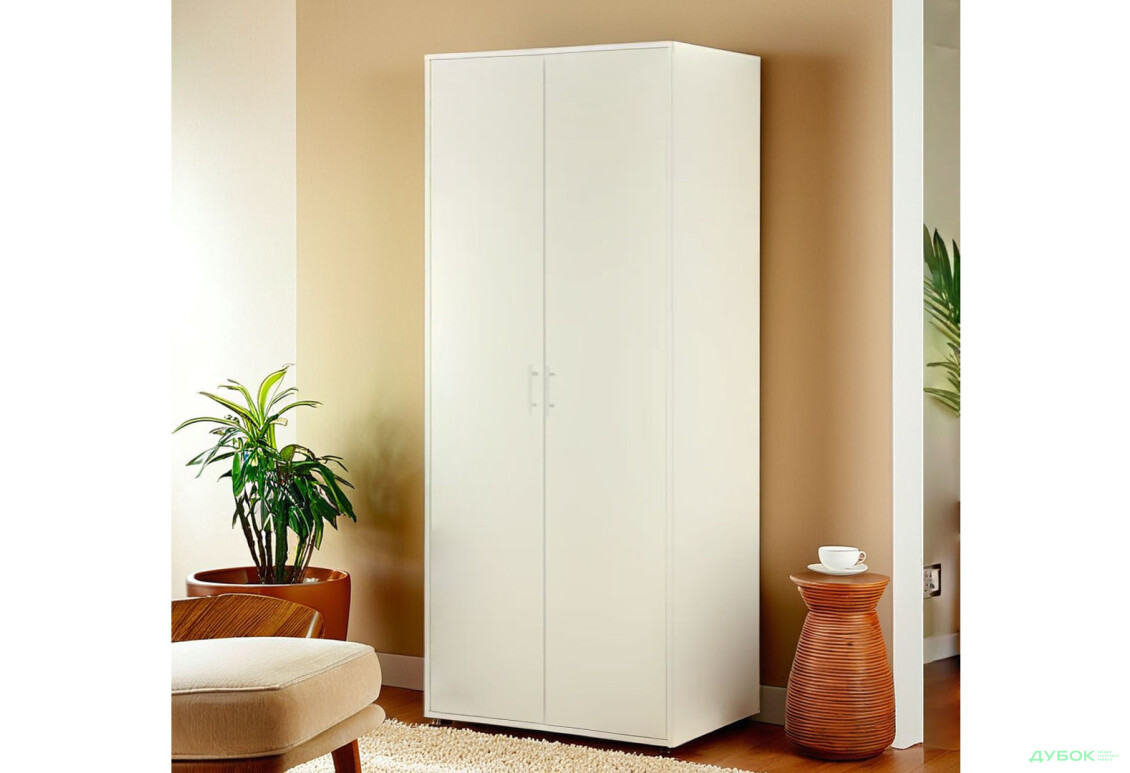 Шкаф Киевский стандарт КС 2-дверный 80 см белый структурный - Изображение 2 Изображение 2 - Шкаф Киевский стандарт КС 2-дверный 80 см белый структурный