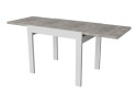 Фото 3 - Стіл обідній Неман Корс 89x69 см розкладний, бетон,ніжки білі