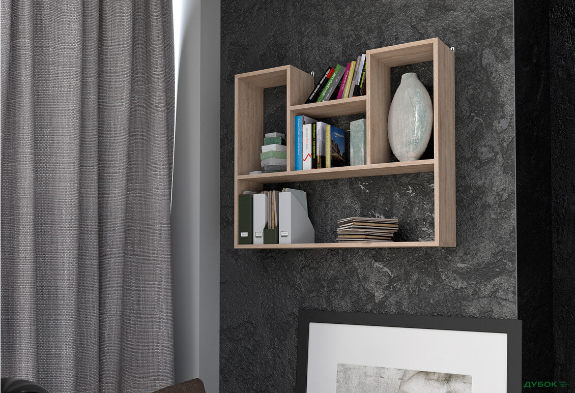 Изображение 2 - Полочка Moreli Т12 90 см, дуб сонома