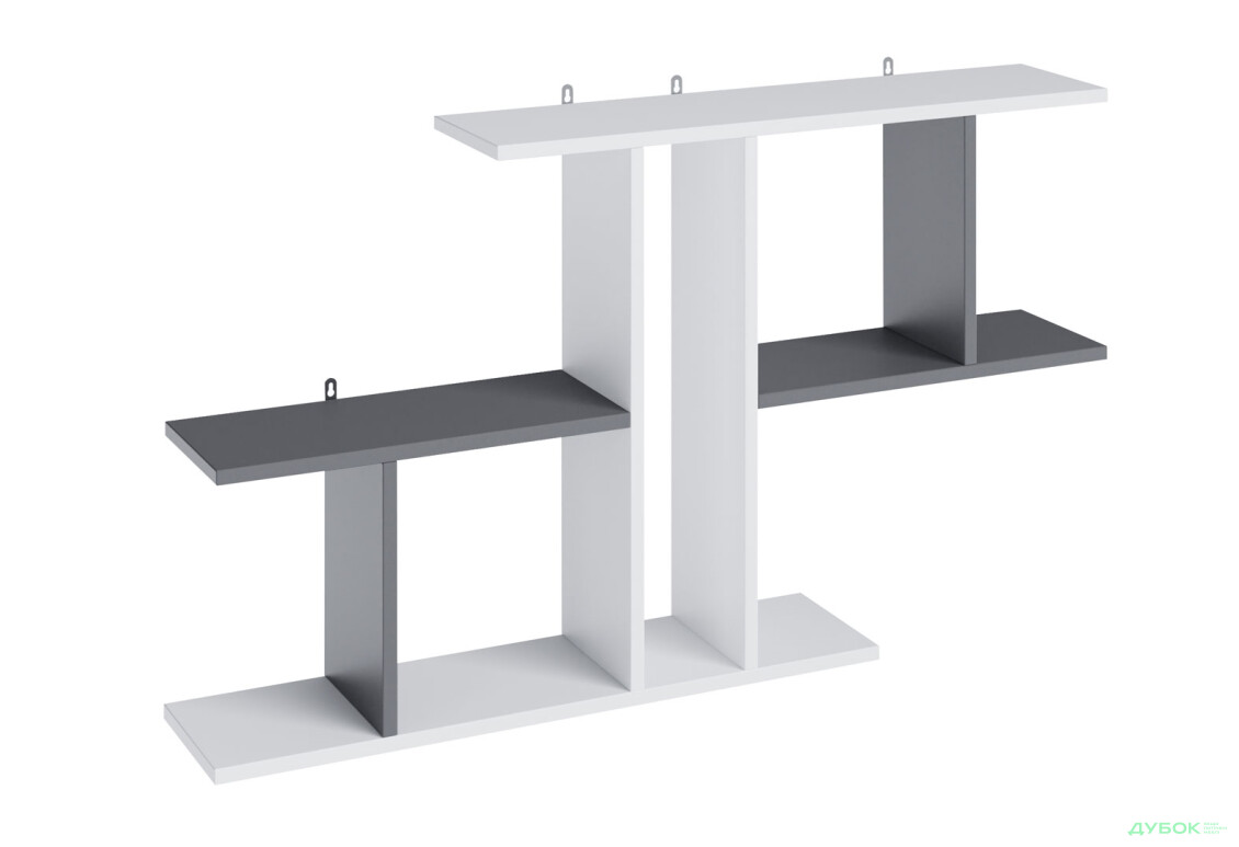 Поличка Moreli Т8 105 см, білий / антрацит