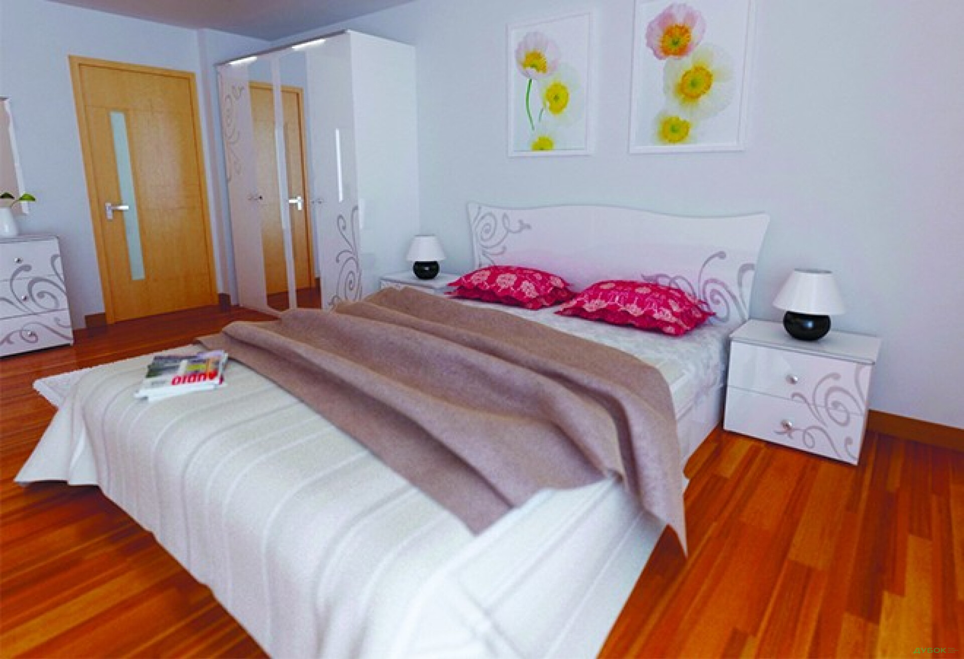 Фото 4 - Кровать 180 подьемная с каркасом Богема МироМарк