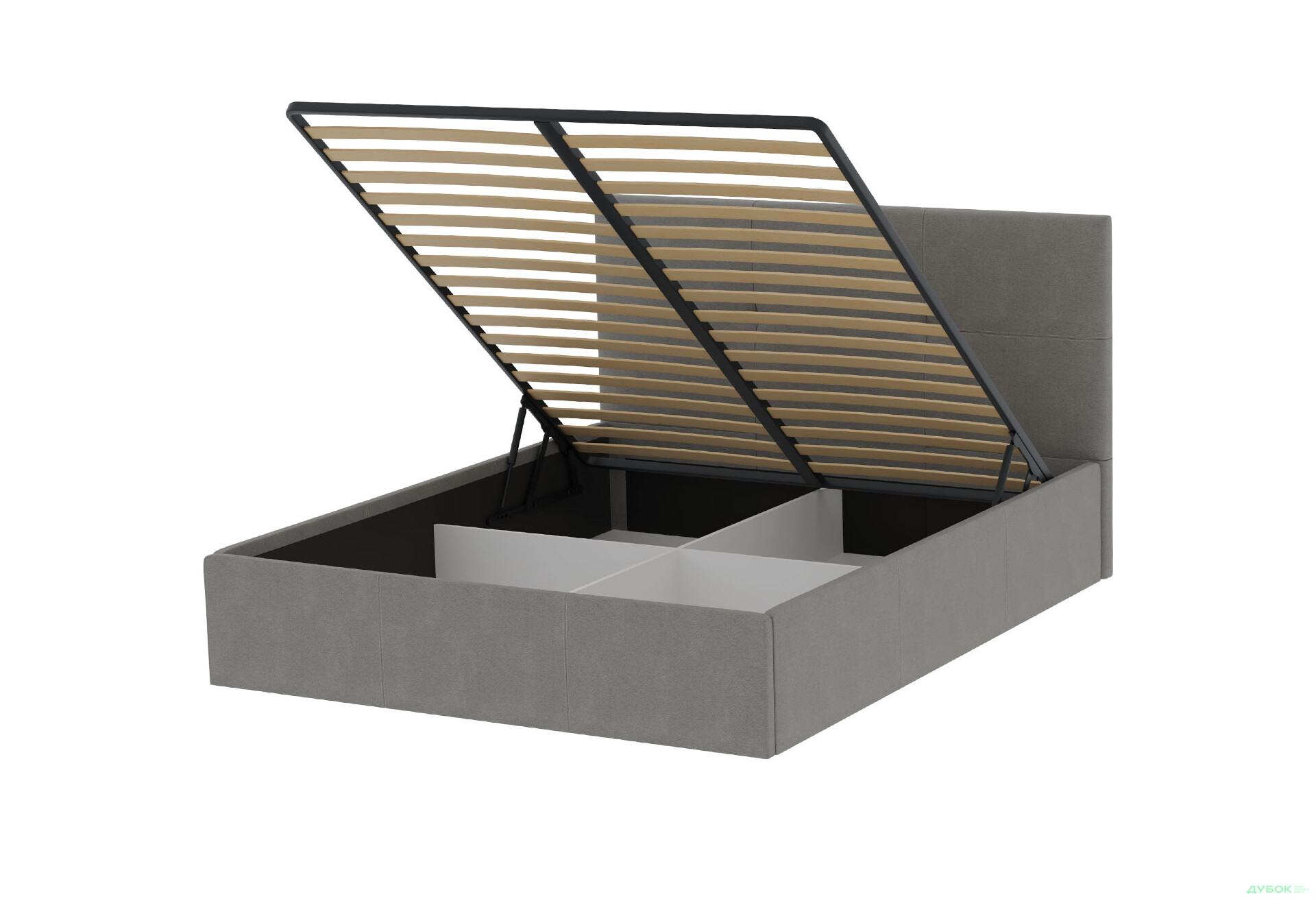 Зображення 4 - Ліжко-подіум MiroMark Лілі / Lily 180x200 підйомне з каркасом, сіре