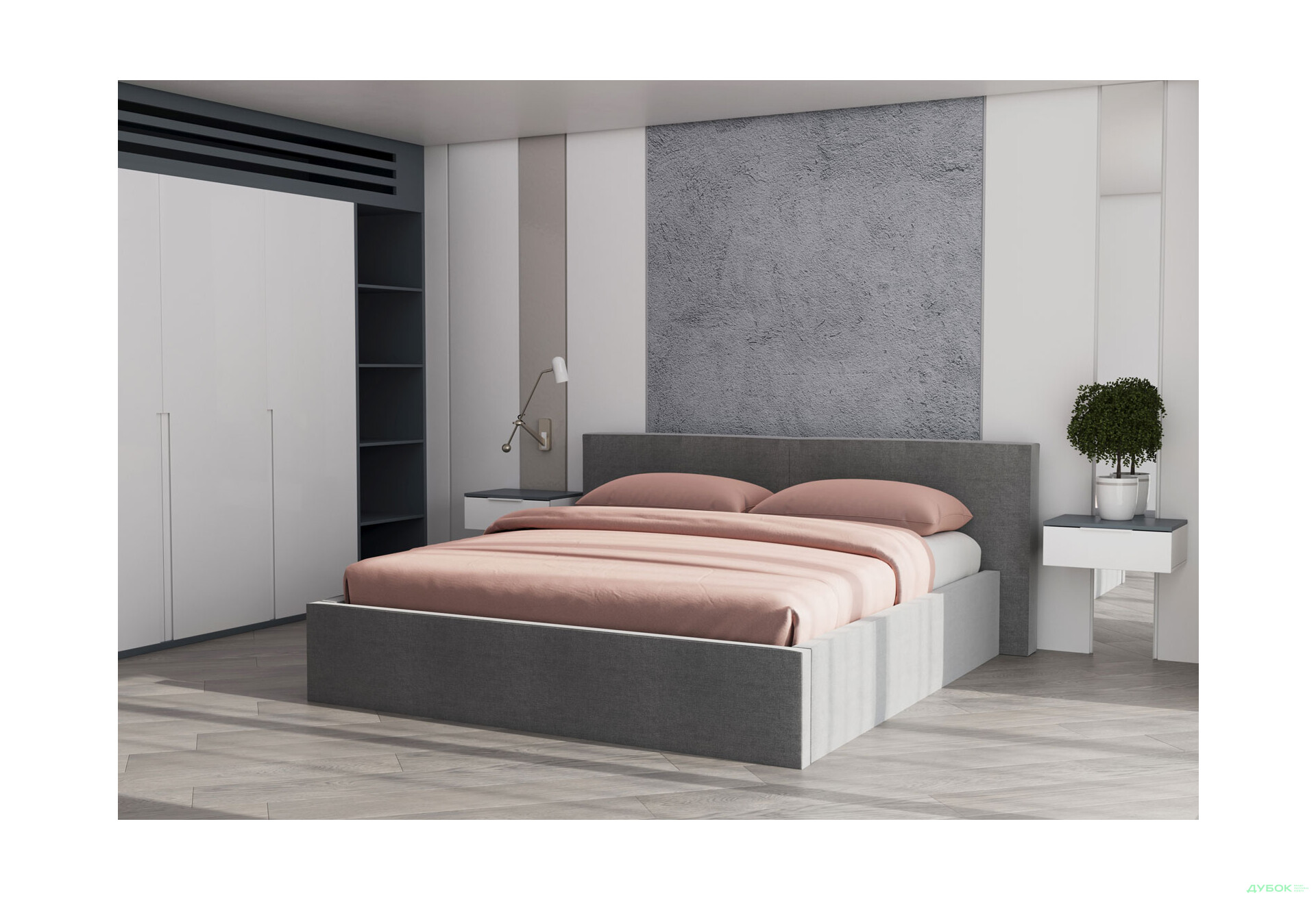 Изображение 2 - Кровать-подиум МироМарк Дуо 160x200, графит
