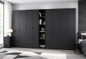 Изображение 2 - Шкаф Doros Гелар ДСП 4+4-дверная с ящиками и этажеркой 348 см Графит