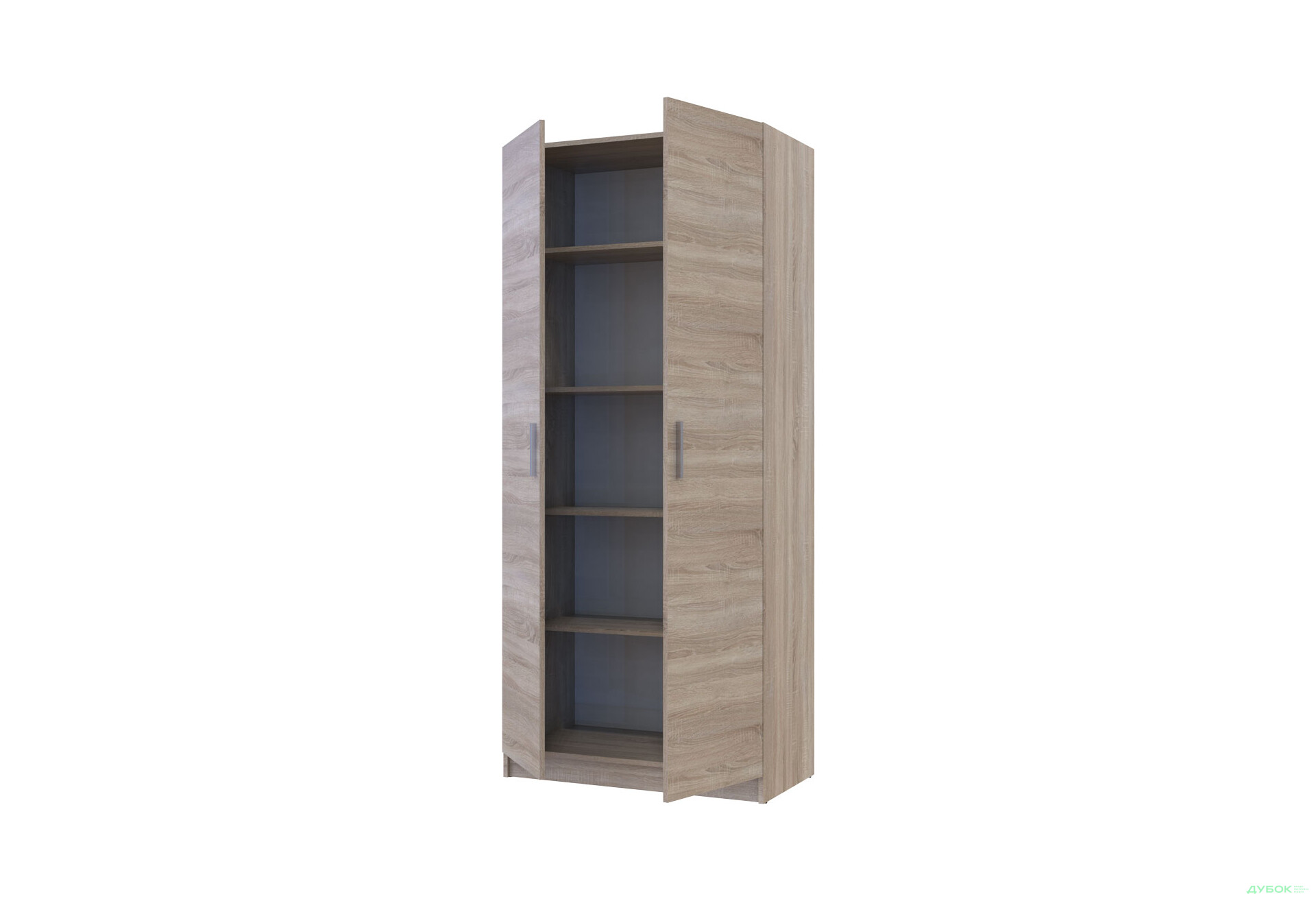 Зображення 4 - Шафа Doros Promo / Промо 2 ДСП 2-дверна з полицями 90 см Дуб Сонома