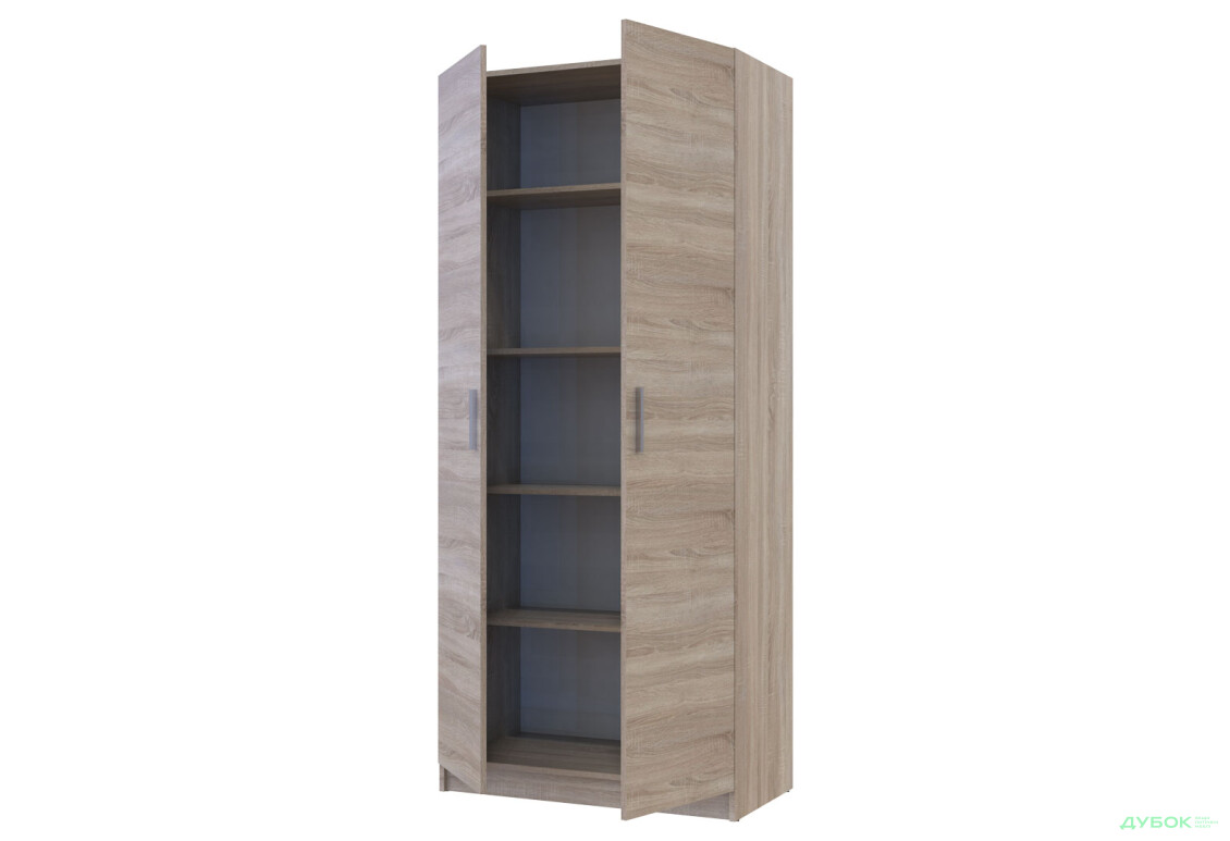 Зображення 4 - Шафа Doros Promo / Промо 2 ДСП 2-дверна з полицями 90 см Дуб Сонома