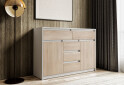 Комод Moreli Т227 з дверцятами і шухлядами 127 см білий / дуб сонома - Зображення 2 Зображення 2 - Комод Moreli Т227 з дверцятами і шухлядами 127 см білий / дуб сонома