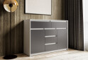 Комод Moreli Т227 з дверцятами і шухлядами 127 см білий / антрацит - Зображення 2 Зображення 2 - Комод Moreli Т227 з дверцятами і шухлядами 127 см білий / антрацит