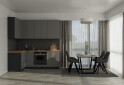 Зображення 1 - Кухня VIP-master Інтерно Люкс / Interno Luxe 2.2x1.2 м, антрацит / темно-сірий мат