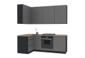 Зображення 3 - Кухня VIP-master Інтерно Люкс / Interno Luxe 2.2x1.2 м, антрацит / темно-сірий мат