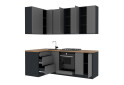 Зображення 4 - Кухня VIP-master Інтерно Люкс / Interno Luxe 2.2x1.2 м, антрацит / темно-сірий мат