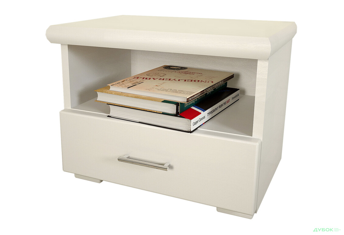 Тумба прикроватная Арбор Древ Стандарт с ящиком 50 см, белый сосна