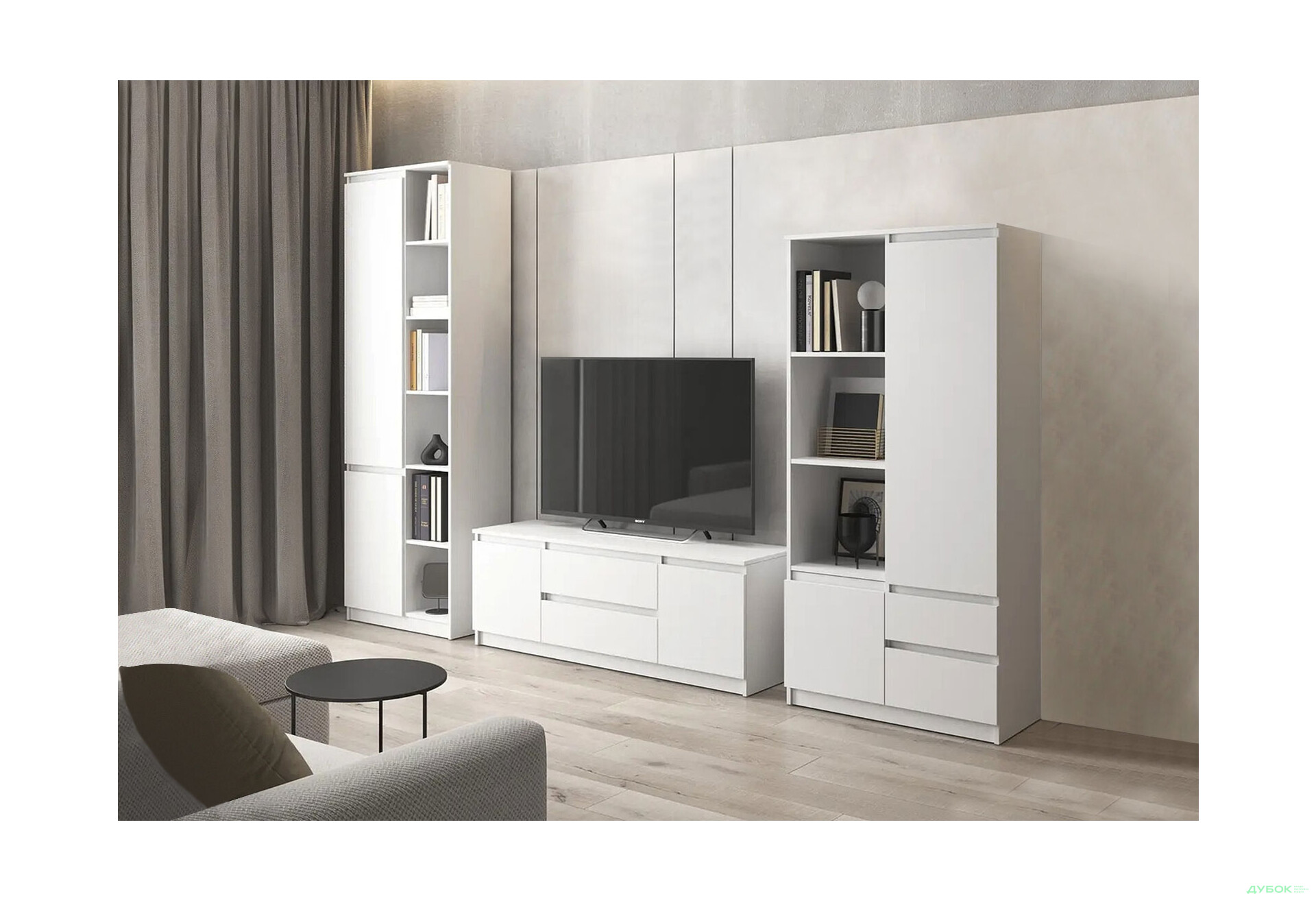 Зображення 2 - Вітальня Kredens furniture Естетик 290 см, біла