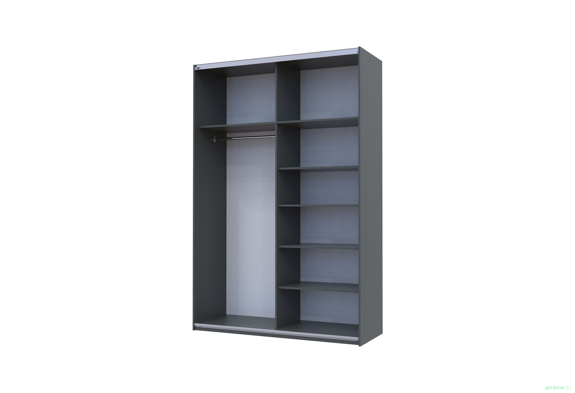 Изображение 3 - Шкаф-купе Doros G-Caiser / Джи-Кейзер 2-дверный с зеркалами 160 см, графит